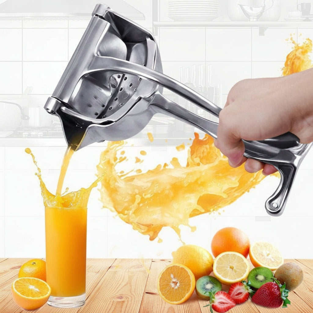Manual Stainless Steel Citrus Press for Fresh Juice Extraction