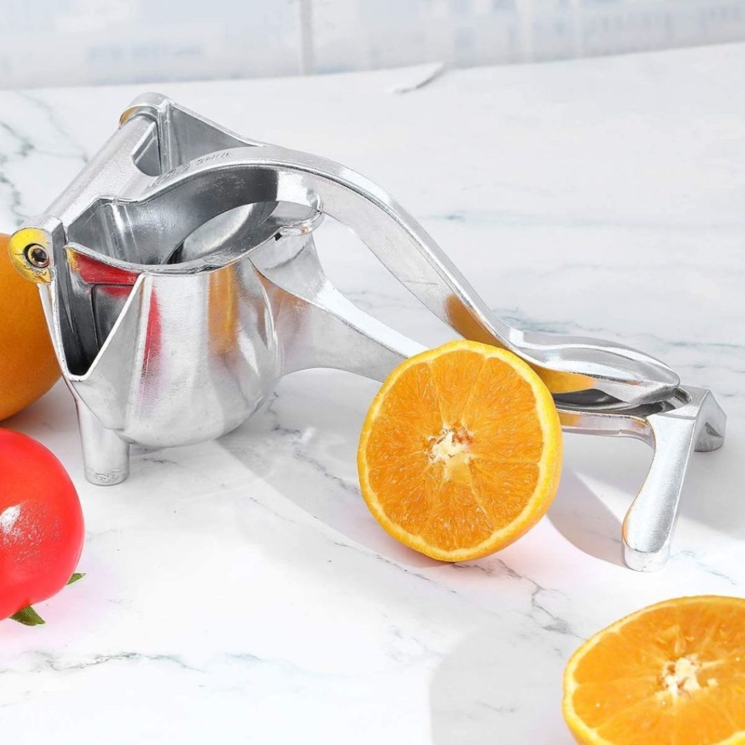 Manual Stainless Steel Citrus Press for Fresh Juice Extraction