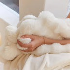 Cozy Plush Faux Fur Throw Blanket for Sofa and Bed