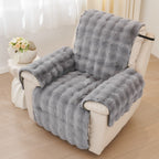 Pet-Friendly Microfiber Recliner Cover in Luxurious Faux Fabric