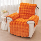 Pet-Friendly Microfiber Recliner Cover in Luxurious Faux Fabric