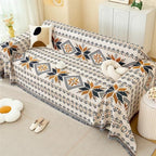 Bohemian Style Sofa Cover - Cotton and Microfiber Blend