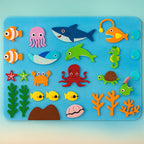 Interactive Felt Board for Kids - Wall Art Learning Display