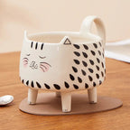 Whimsical Cat-Themed Oversized Coffee Cup