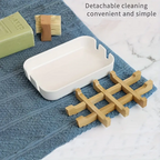 Elegance Eco-Friendly Soap Holder in Bamboo Design