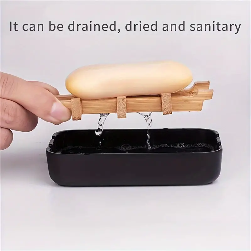 Elegance Eco-Friendly Soap Holder in Bamboo Design