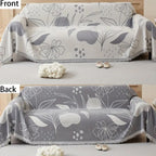 Reversible Microfiber Sofa Cover - Pet-Friendly Couch Protector for Dogs