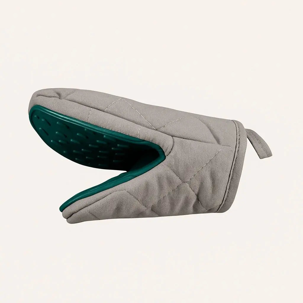 FinGrip Heat-Resistant Silicone and Cotton Oven Mitt