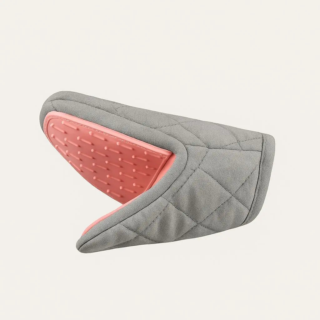 FinGrip Heat-Resistant Silicone and Cotton Oven Mitt