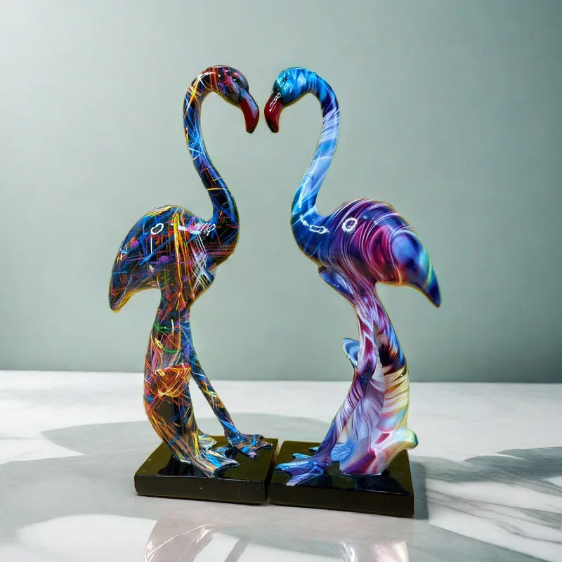 Elegant Resin Flamenco Figure – Stylish Home and Room Decoration for Living Area
