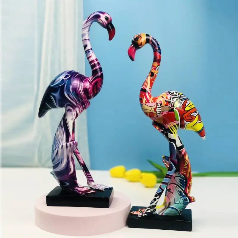 Elegant Resin Flamenco Figure – Stylish Home and Room Decoration for Living Area