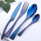 Aqua Elegance | Premium Stainless Steel Cutlery Set for Chic Dining