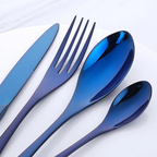 Aqua Elegance | Premium Stainless Steel Cutlery Set for Chic Dining
