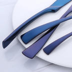 Aqua Elegance | Premium Stainless Steel Cutlery Set for Chic Dining
