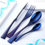 Aqua Elegance | Premium Stainless Steel Cutlery Set for Chic Dining