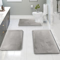 3-Piece Bath Rug Set with Non-Slip Backing
