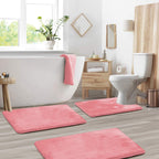 3-Piece Bath Rug Set with Non-Slip Backing