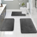 3-Piece Bath Rug Set with Non-Slip Backing