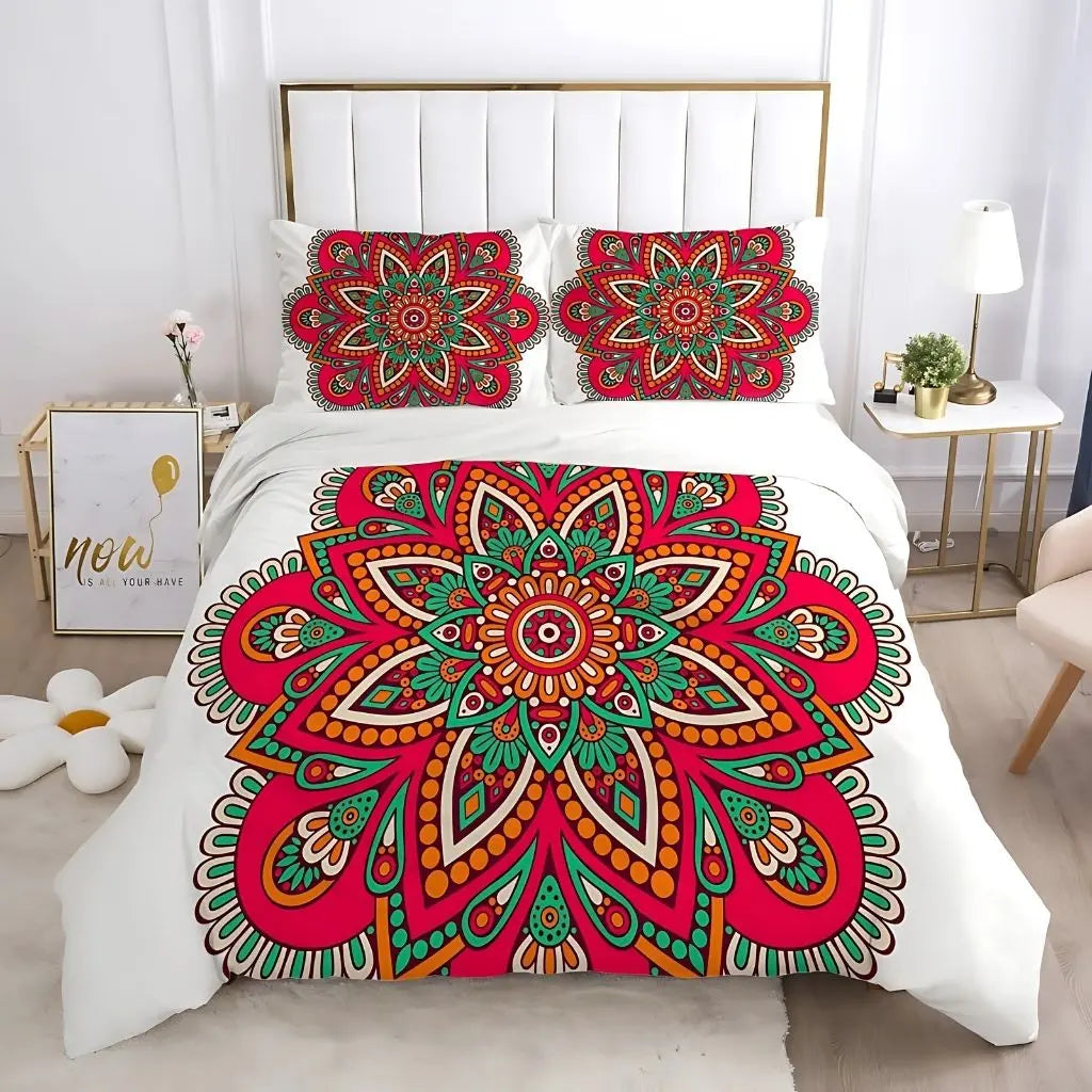 Celestial Dreamscape Geometric Bedding Collection