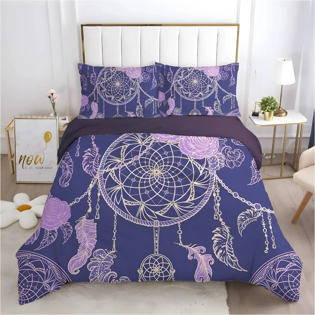 Celestial Dreamscape Geometric Bedding Collection