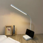 Adjustable Arm Table Lamp – USB Rechargeable, Dimmable Flexible Light