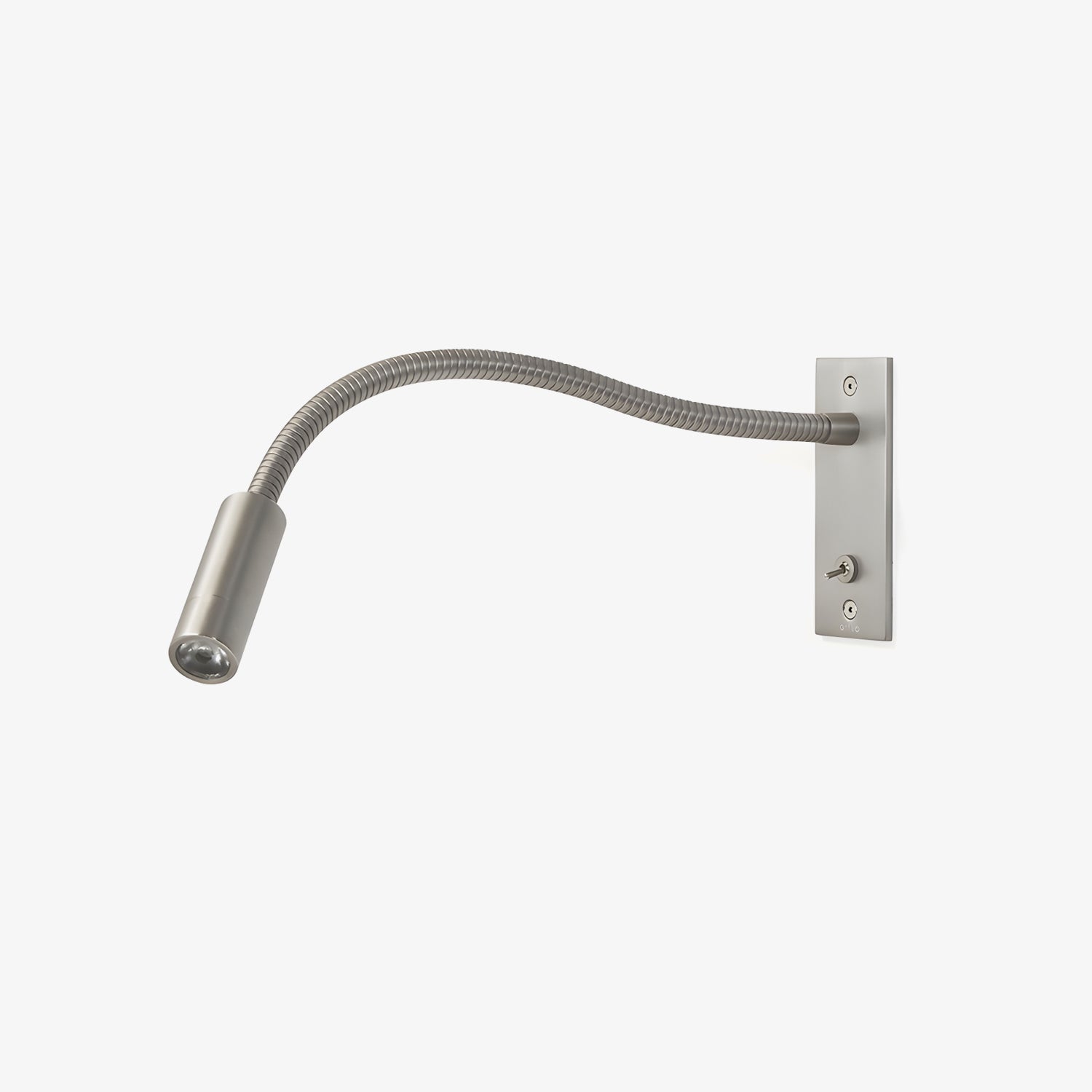 Metal Wall Light with Adjustable Gooseneck and Cylindrical Shade