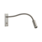 Metal Wall Light with Adjustable Gooseneck and Cylindrical Shade