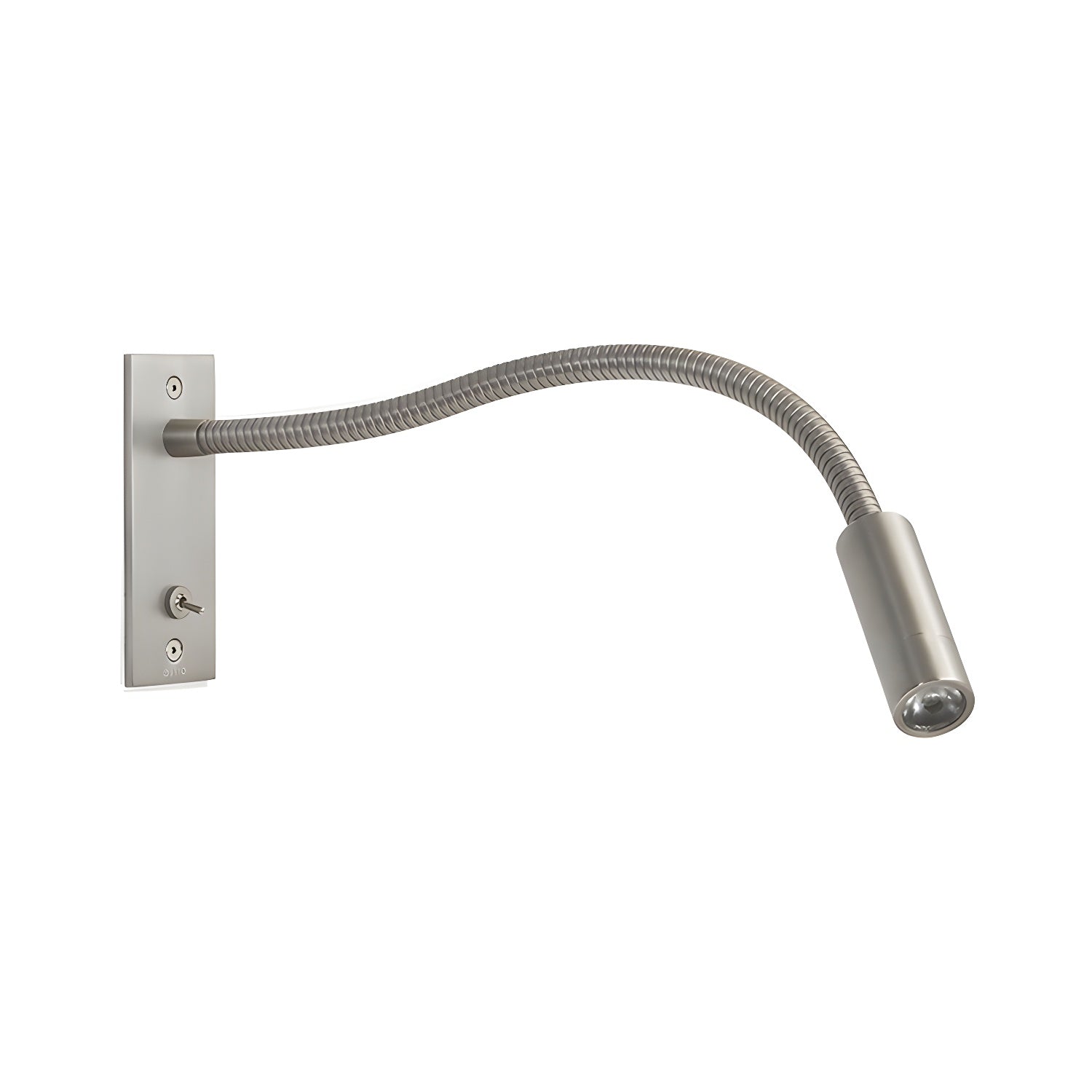 Metal Wall Light with Adjustable Gooseneck and Cylindrical Shade