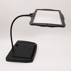 Adjustable Reading Light with Magnifying Lens for Table Use