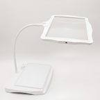 Adjustable Reading Light with Magnifying Lens for Table Use