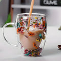 Nature's Embrace Glass Mug - Drink in Elegance
