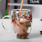 Nature's Embrace Glass Mug - Drink in Elegance
