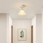 Charming Vintage Flush Mount Ceiling Light with Floral Design