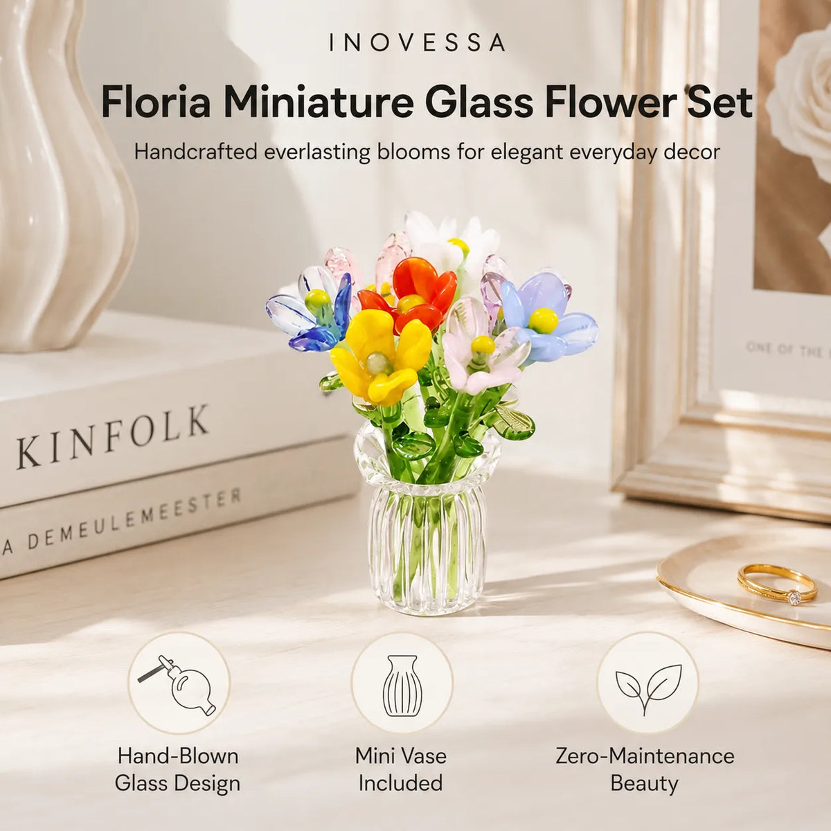 Timeless Elegance Mini Glass Floral Collection