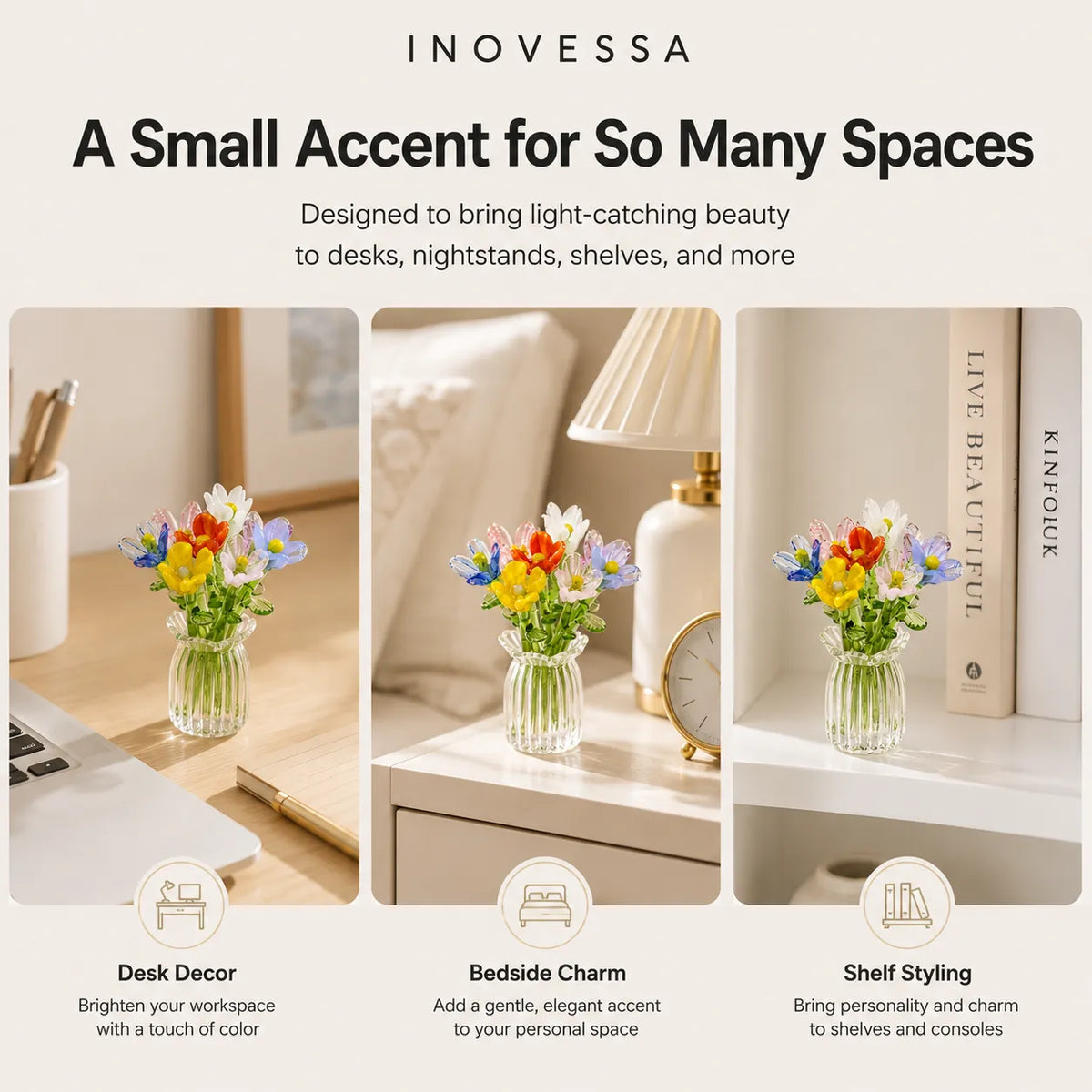 Timeless Elegance Mini Glass Floral Collection