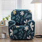 Stretch Fabric Recliner Cover with Elegant Floral Pattern