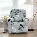 Stretch Fabric Recliner Cover with Elegant Floral Pattern