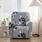 Stretch Fabric Recliner Cover with Elegant Floral Pattern