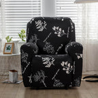 Stretch Fabric Recliner Cover with Elegant Floral Pattern