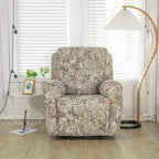 Stretch Fabric Recliner Cover with Elegant Floral Pattern