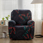 Stretch Fabric Recliner Cover with Elegant Floral Pattern