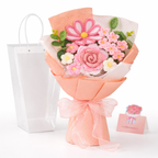 Crochet Floral Arrangement for Mother's Day Home Decoration