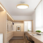 Minimalist LED Ceiling Light with Wood Grain Finish – Perfect for Living Room, Bedroom, Hallway