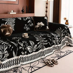 Botanical Floral Design Sofa Cover - Chenille, Pet-Friendly