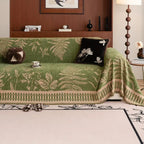 Botanical Floral Design Sofa Cover - Chenille, Pet-Friendly