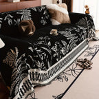 Botanical Floral Design Sofa Cover - Chenille, Pet-Friendly