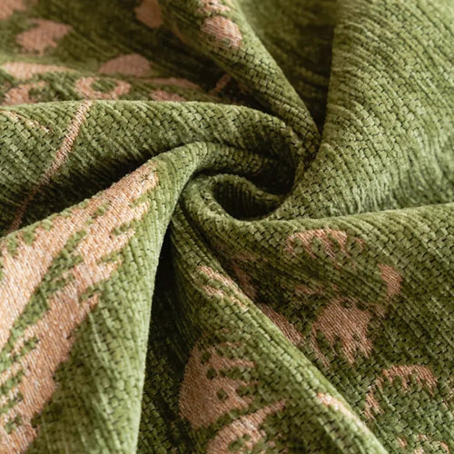 Botanical Floral Design Sofa Cover - Chenille, Pet-Friendly
