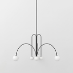 Modern Black Glass Kitchen Pendant Light – Stylish Design