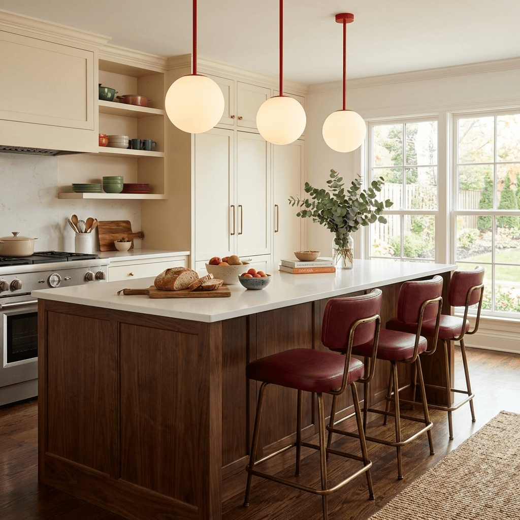 Modern Black Glass Kitchen Pendant Light – Stylish Design