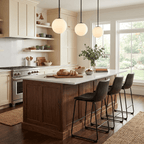 Modern Black Glass Kitchen Pendant Light – Stylish Design